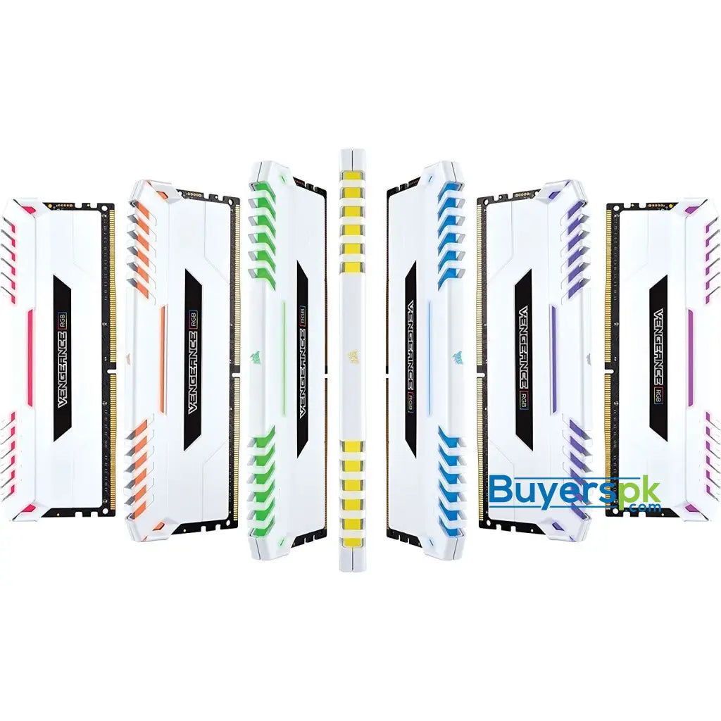 Corsair Vengeance RGB 16 GB (2 x 8 GB) DDR4 3000 MHz C15 XMP 2.0 Enthusiast RGB LED Illuminated Memory Kit - White - RAM Corsair Vengeance RGB 16 GB (2 x 8 GB) DDR4 3000 MHz C15 XMP 2.0 Enthusiast RGB LED Illuminated Memory Kit - White - RAM